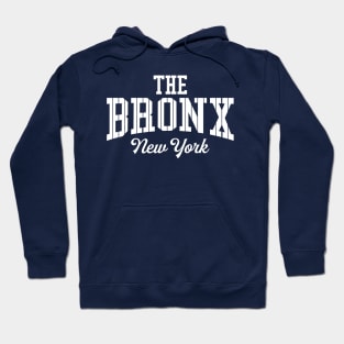 New York 'The Bronx' Pinstripe Baseball Script Fan T-Shirt Hoodie